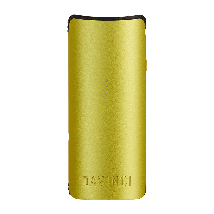 Yellow Miqro-C vaporizer against a white background.