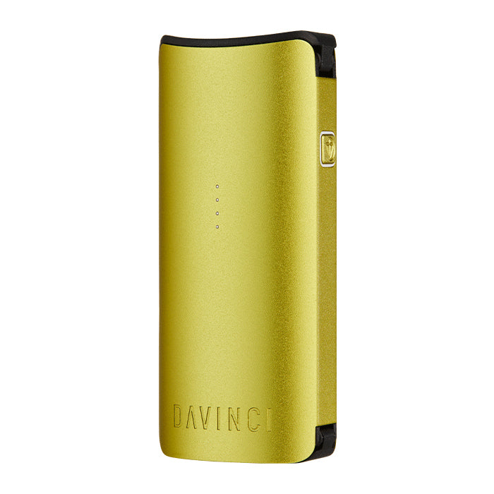 Yellow Miqro-C vaporizer against a white background