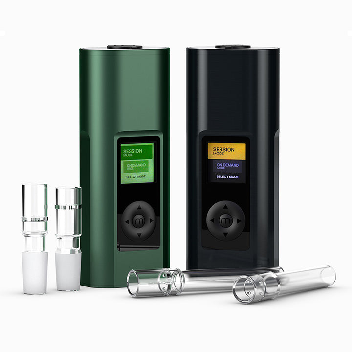 arizer solo 3-v2.0 green & black glass tubes