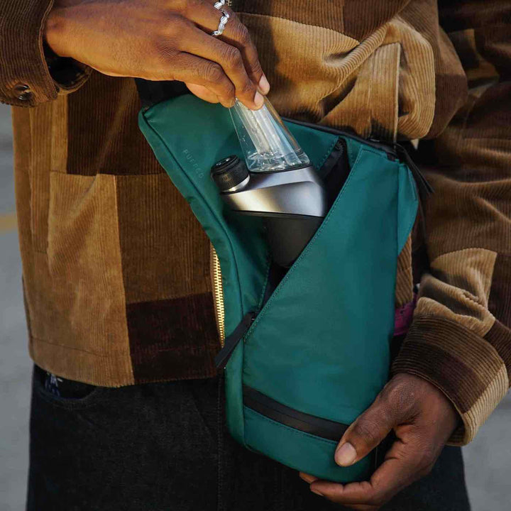 Puffco journey bag green hand peak