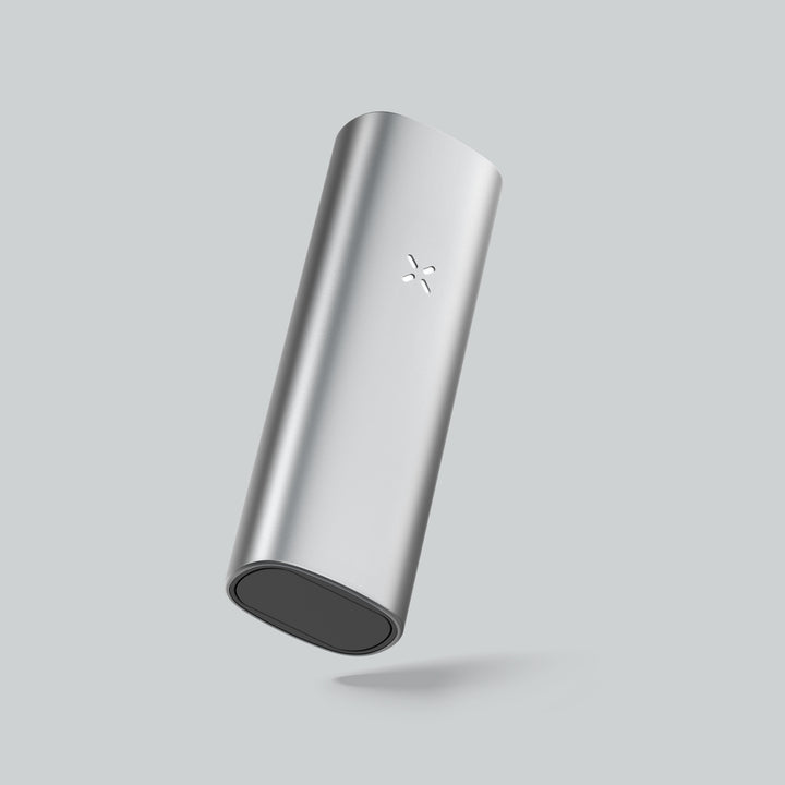 pax mini silver vaporizer side angle