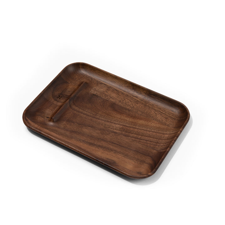Different angle of Pax walnut prep tray.