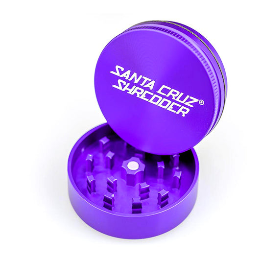 Purple Medium 2 Piece grinder by Santa Cruz Shredder.