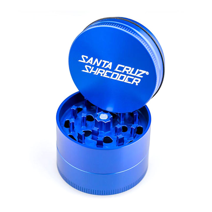 Blue Medium 3 Piece grinder by Santa Cruz Shredder.