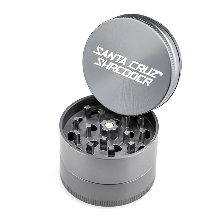 Grey Medium 3 Piece grinder by Santa Cruz Shredder.