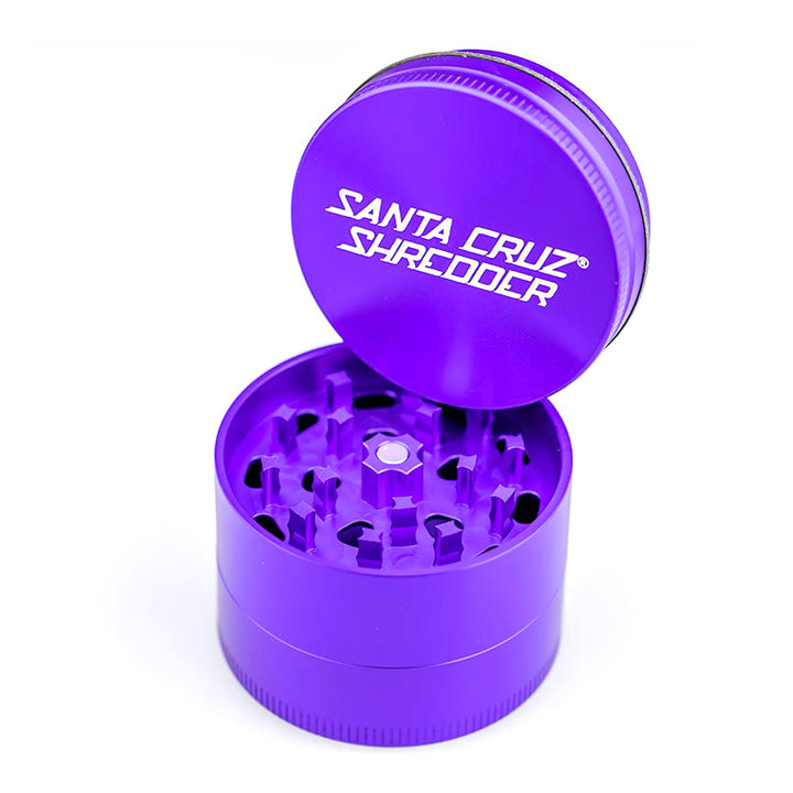 Purple Medium 3 Piece grinder by Santa Cruz Shredder.